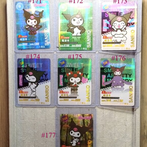 Sanrio Kuromi Wave 6 Booser Set - 13 Piece With Top Load Sleeve - Picture 2 of 16